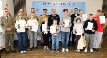 KOŃSKIE. Młodzież zapobiega pożarom. Turniej pożarniczy powiatowego szczebla rozegrany