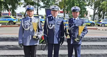 ŁÓDŹ. Świętokrzyscy policjanci na pudle w konkursie Policjant Ruchu Drogowego