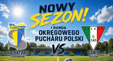 Okręgowy Puchar Polski, 1 runda. Derby powiatu koneckiego dla GLKS Fałków