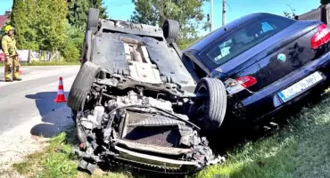 GMINA SŁUPIA KONECKA. W Wólce Skoda najechała Skodę