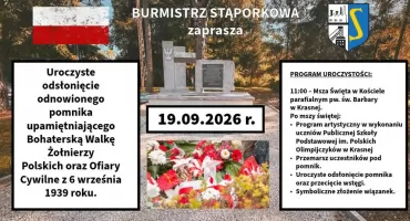 Pomnik w Krasnej odnowiony. Zapraszają na uroczyste odsłonięcie