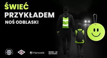 KOŃSKIE. Świeć przykładem - noś odblaski! Trwa akcja informacyjno-edukacyjna skierowana do pieszych