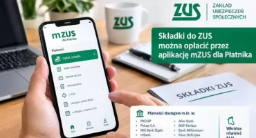 WAŻNE DLA PRZEDSIĘBIORCÓW. Składki do ZUS można opłacić przez aplikację mZUS dla Płatnika