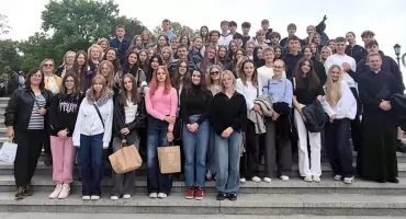 Pielgrzymka klas maturalnych I LO w Końskich na Jasną Górę