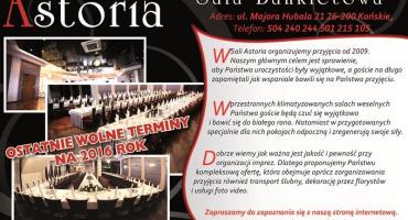 Sala bankietowa Astoria